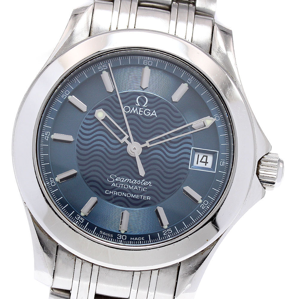 OMEGA Seamaster120 2501.81 Date Navy Dial Automatic Men's Watch_845417