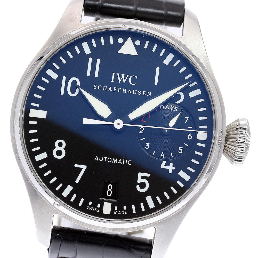 IWC SCHAFFHAUSEN Big pilot watch IW500901 Black Dial Automatic Men's_845437