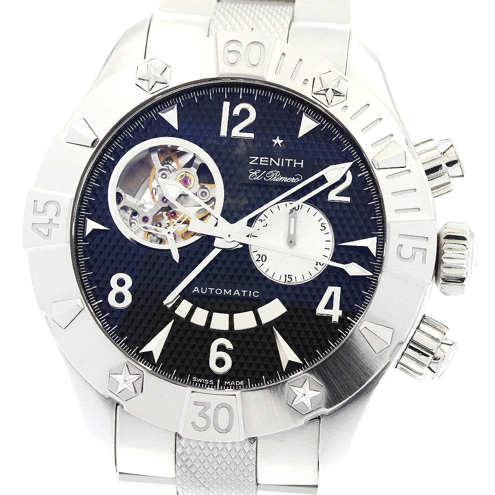 ZENITH Defying Classic Open El Primero 03.0526.4021/21.M526 Chronograph power reserve black Dial Automatic Men's Watch_845458
