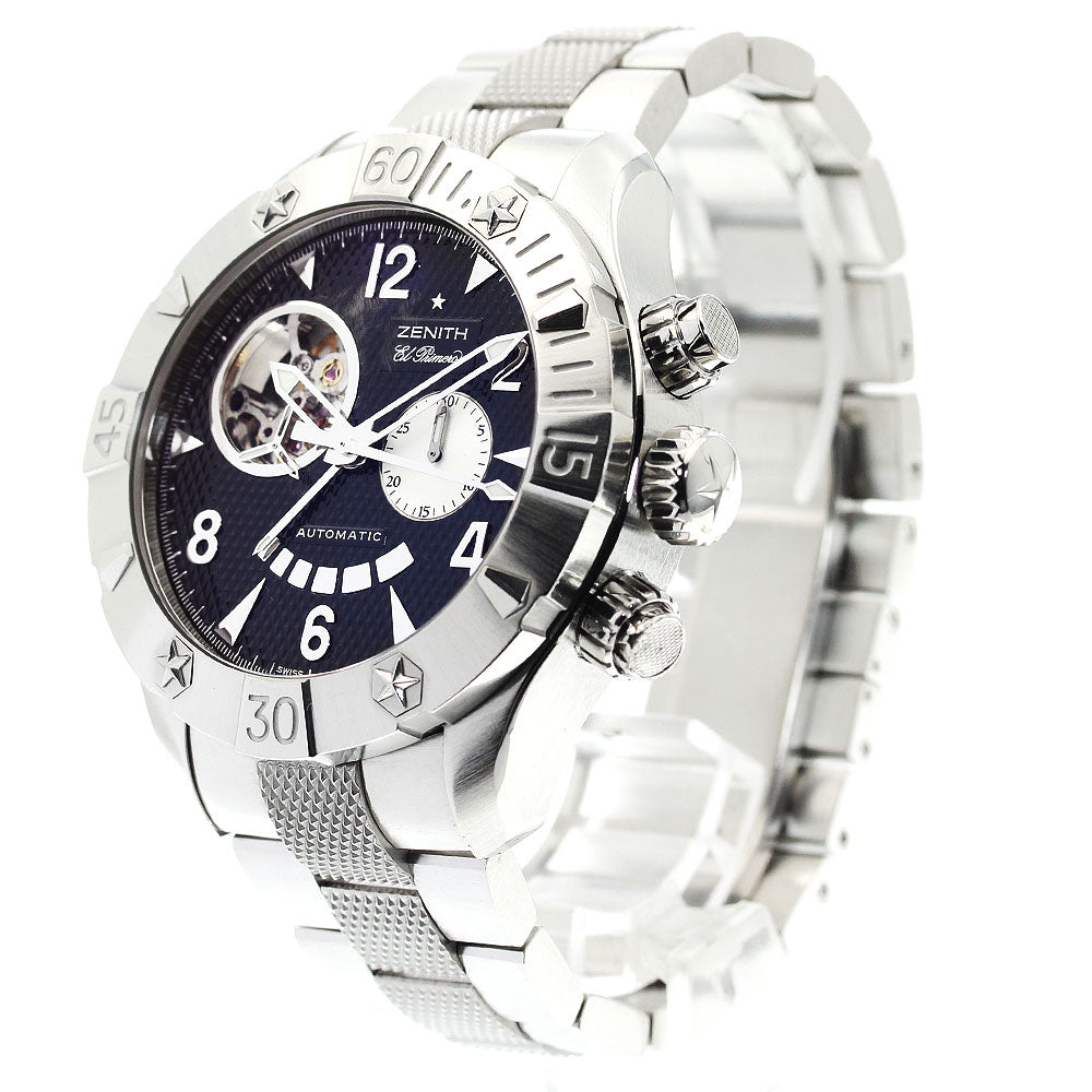 ZENITH Defying Classic Open El Primero 03.0526.4021/21.M526 Chronograph power reserve black Dial Automatic Men's Watch_845458