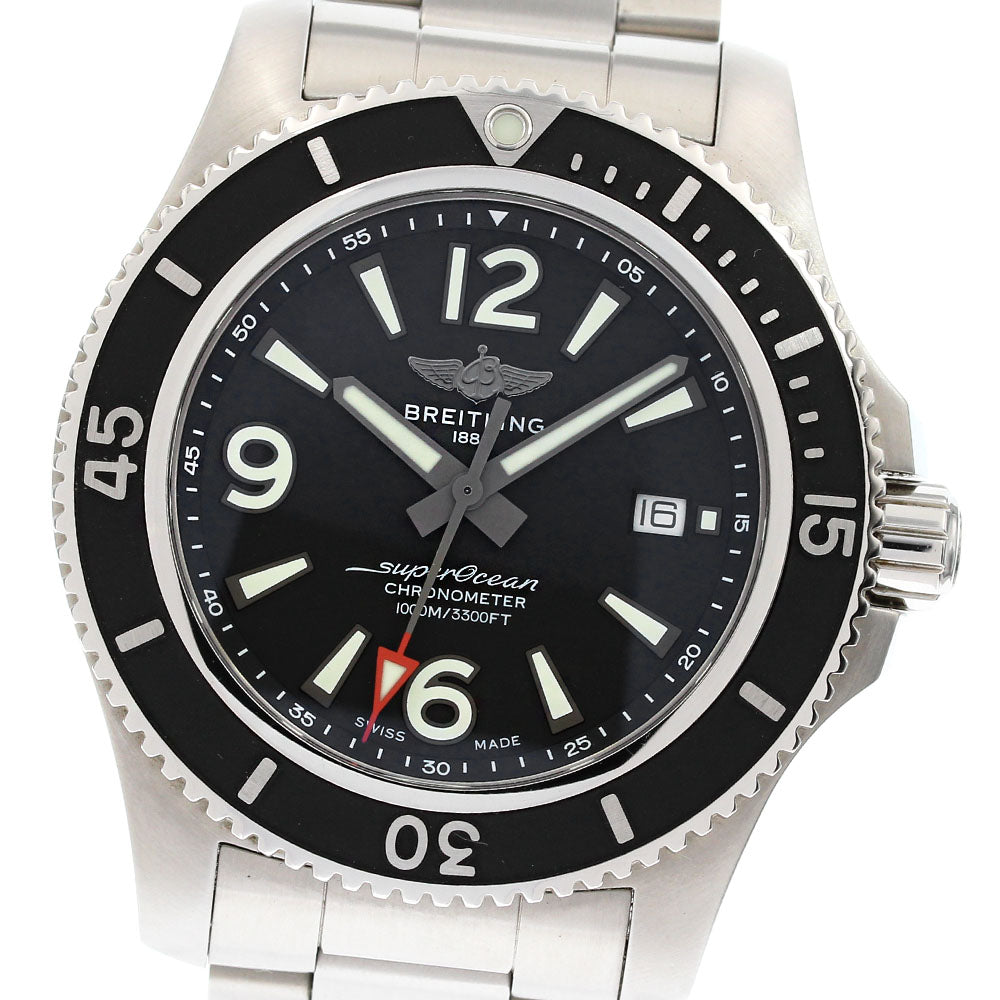 BREITLING Super Ocean 44 A17367 Date Black Dial Automatic Men's Watch_845465