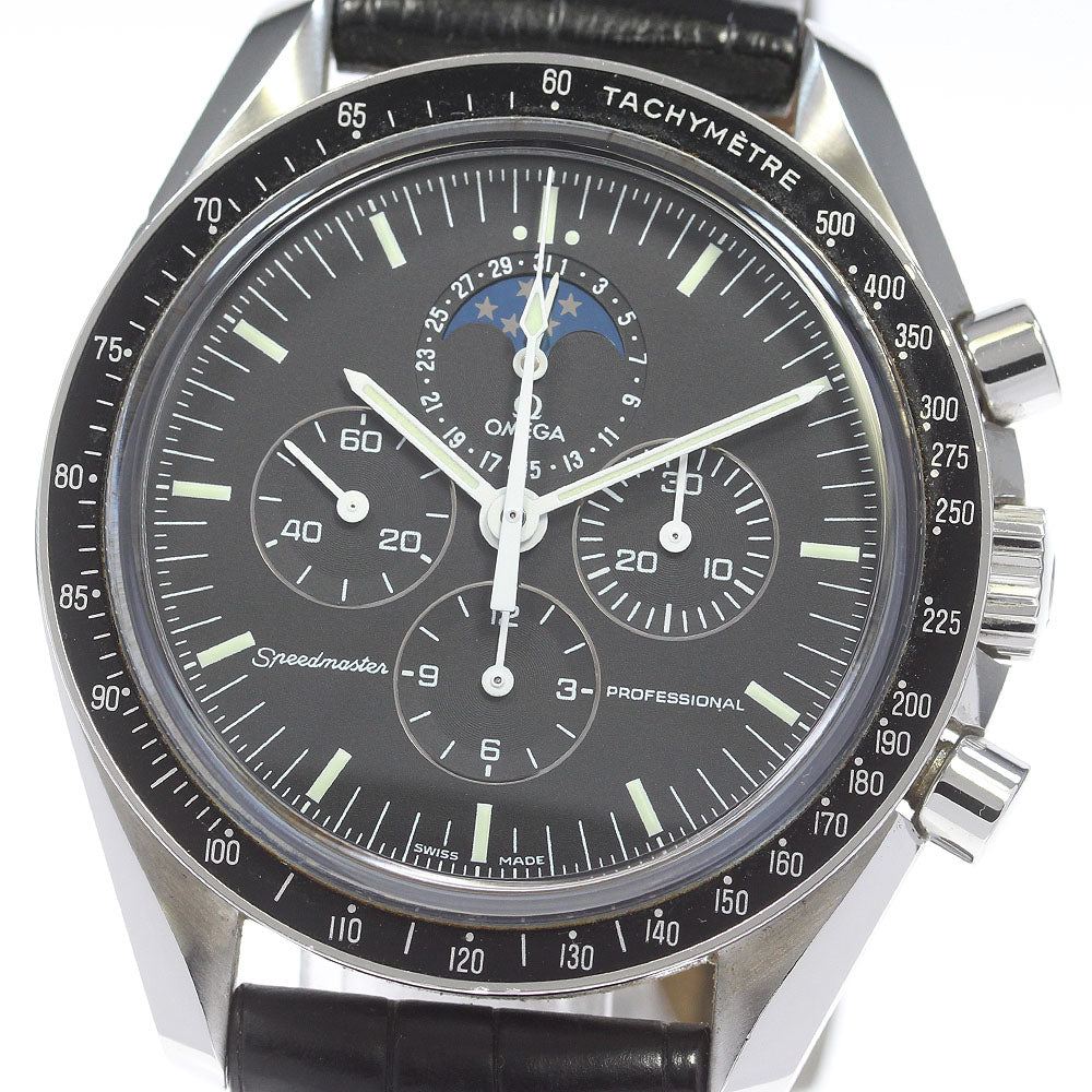 OMEGA Speedmaster Moonwatch Professional 3876.50.31 Chronograph black Dial Hand Winding Men's Watch_845476
