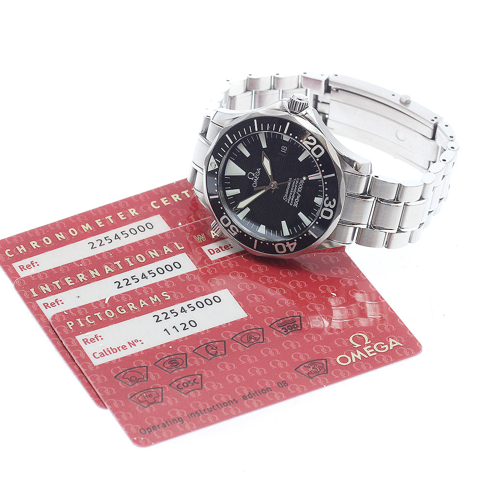 OMEGA Seamaster300 2254.50 Date black Dial Automatic Men's Watch_845477