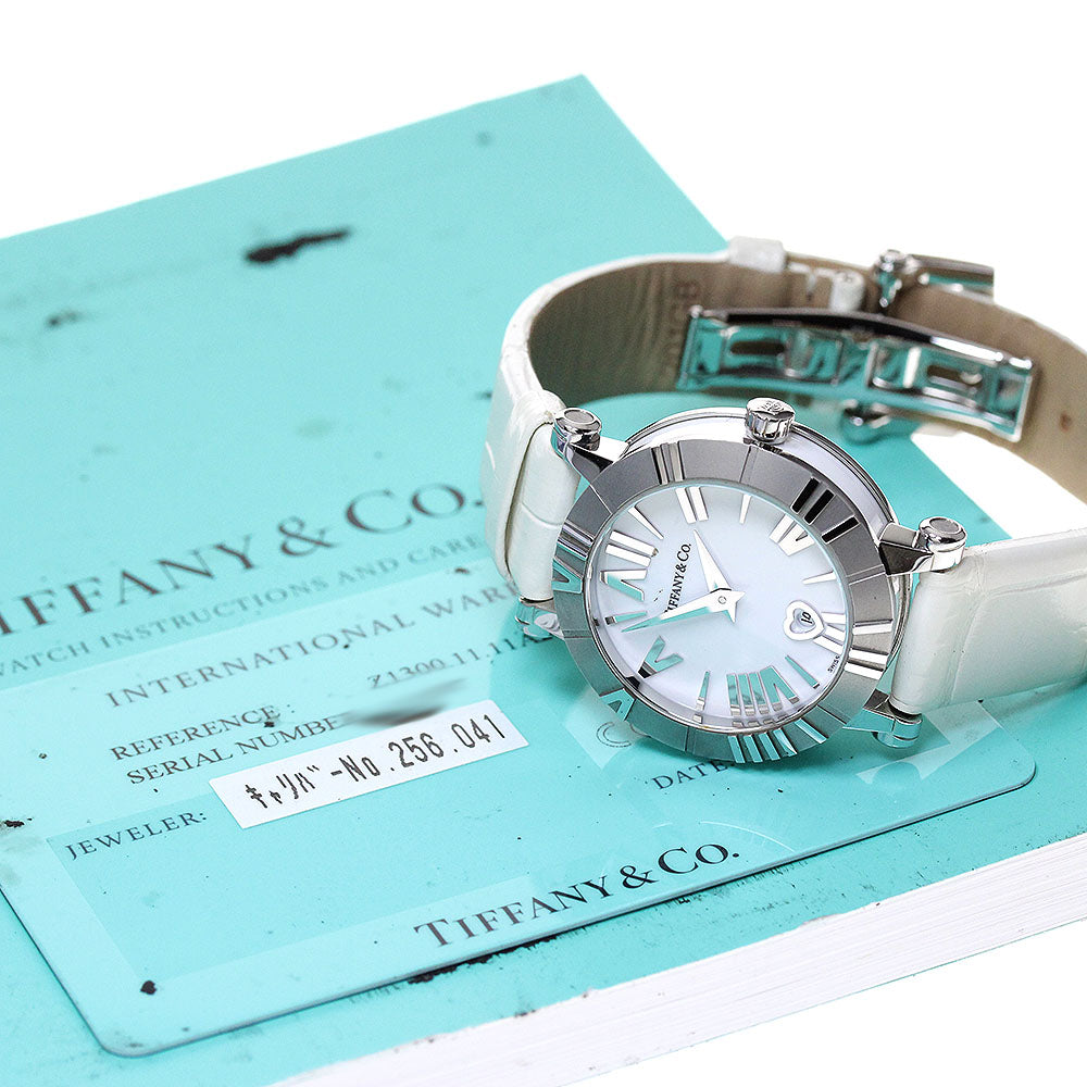 TIFFANY&Co. Atlas Dome Z1300.11.11A20A71A Date white Dial Quartz Ladies Watch_845513