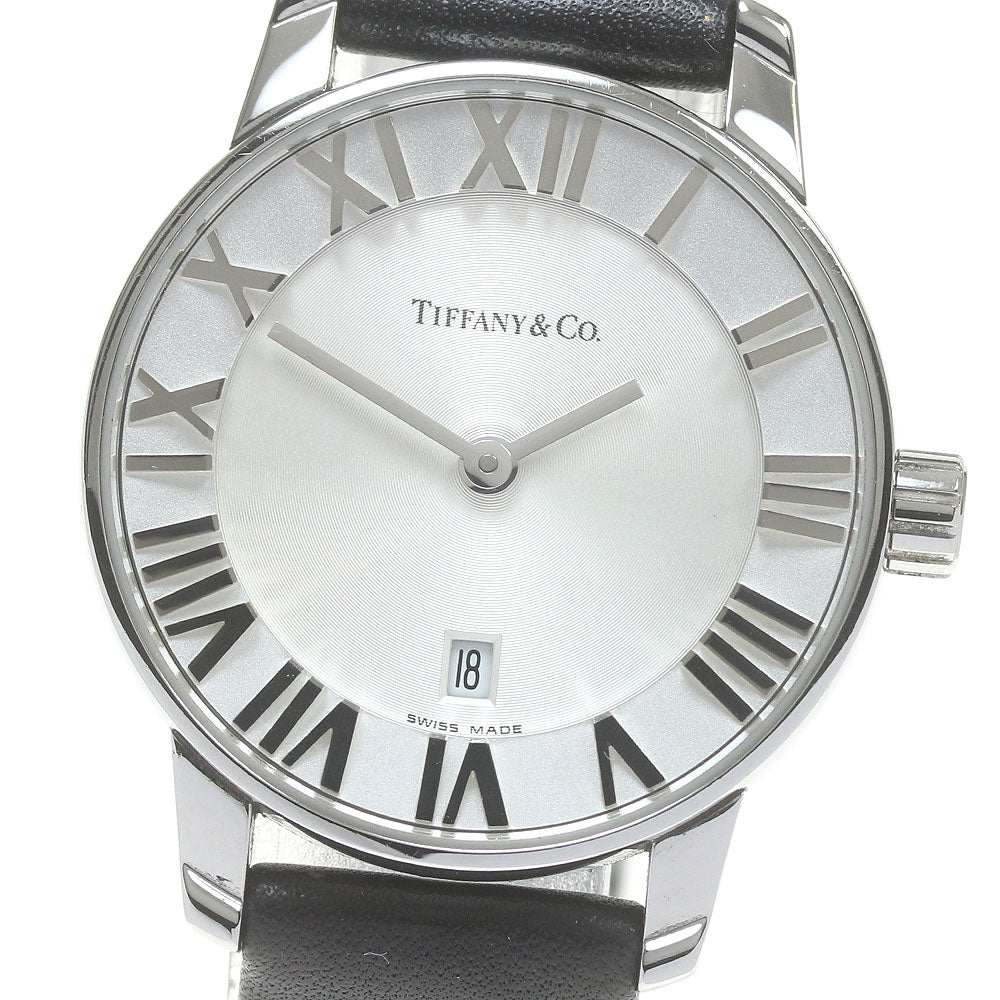 TIFFANY&Co. Atlas Dome Date Silver Dial Quartz Ladies Watch_845527