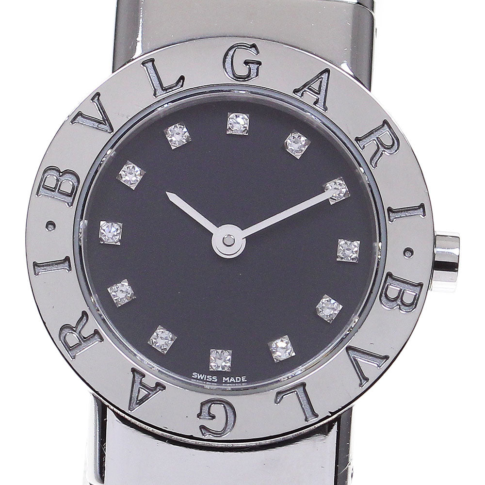 BVLGARI BVLGARIBVLGARI BB232TS 12P diamond black Dial Quartz Ladies Watch_845551