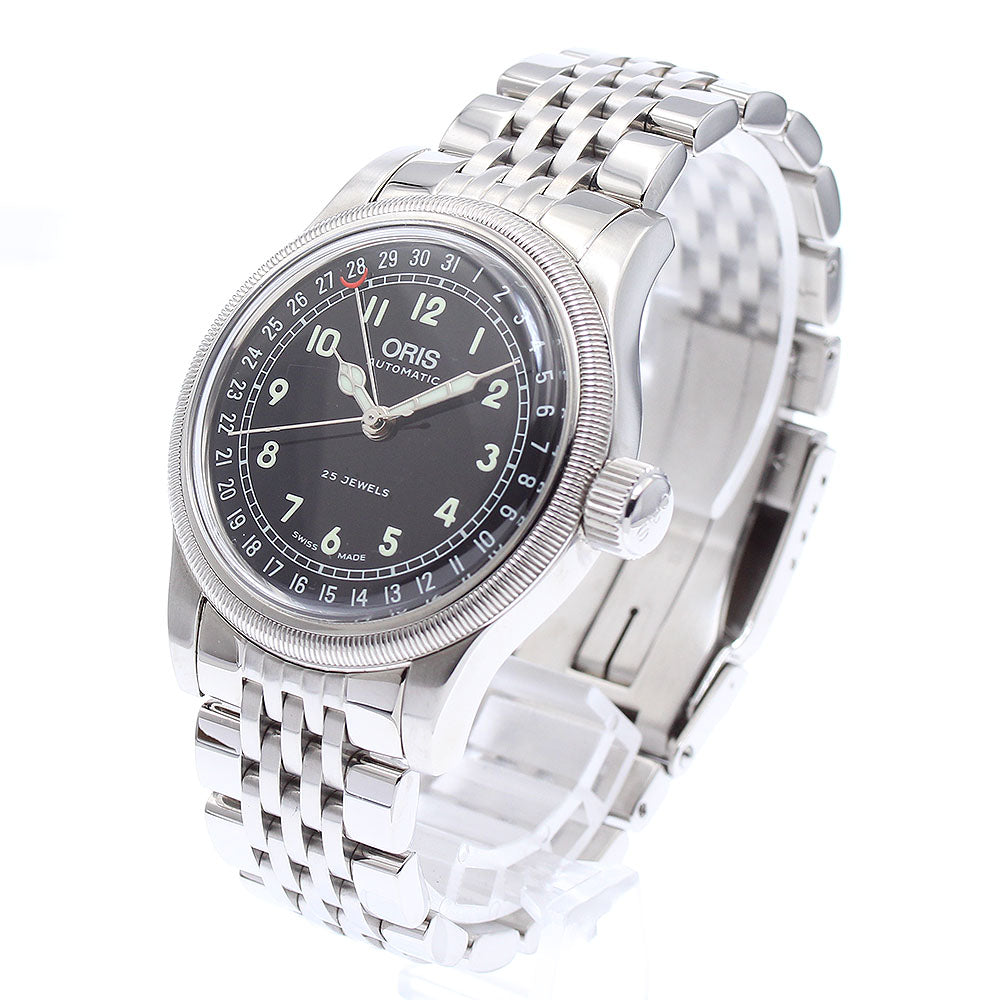 ORIS Pointer date 7543 Big crown black Dial Automatic Men's Watch_845558