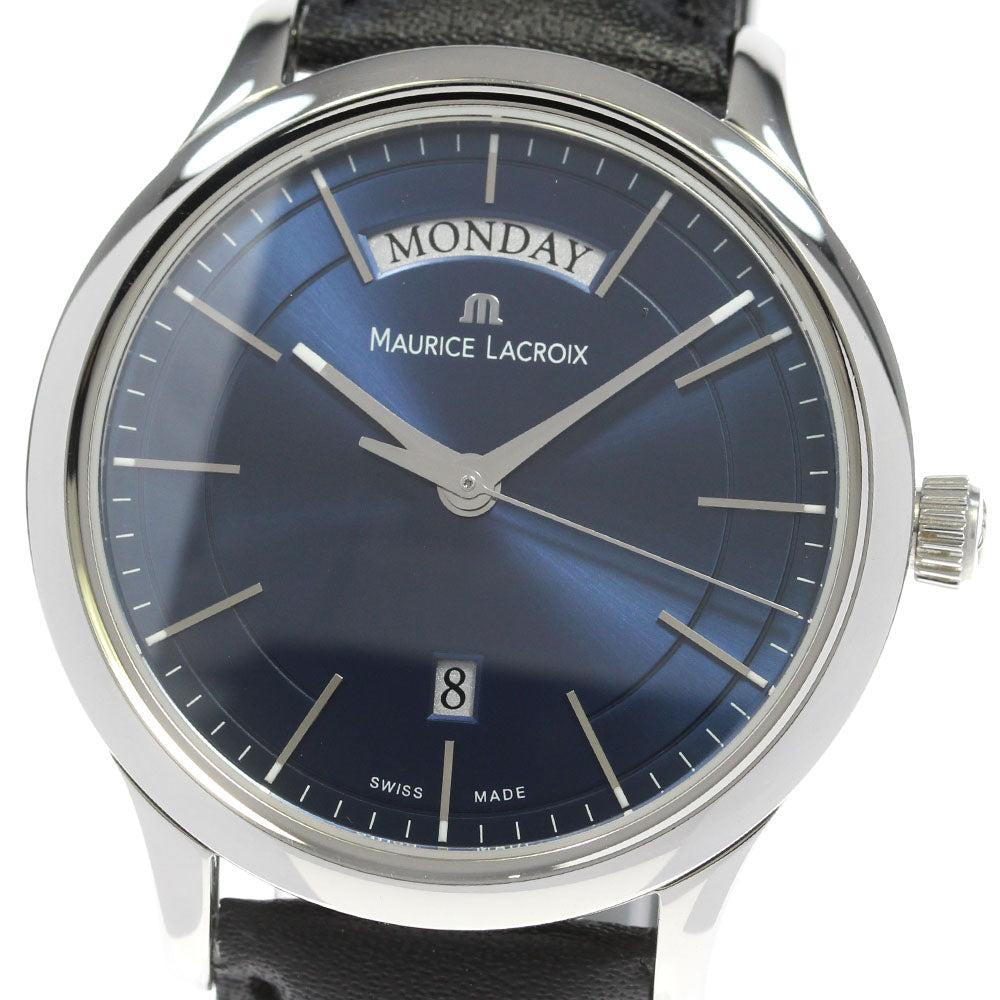 MAURICE LACROIX Les Classics LC1007 Day date Navy Dial Quartz Men's Watch_845574