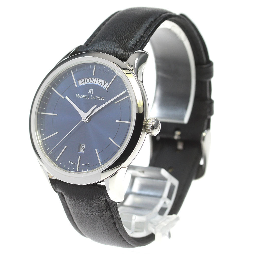 MAURICE LACROIX Les Classics LC1007 Day date Navy Dial Quartz Men's Watch_845574