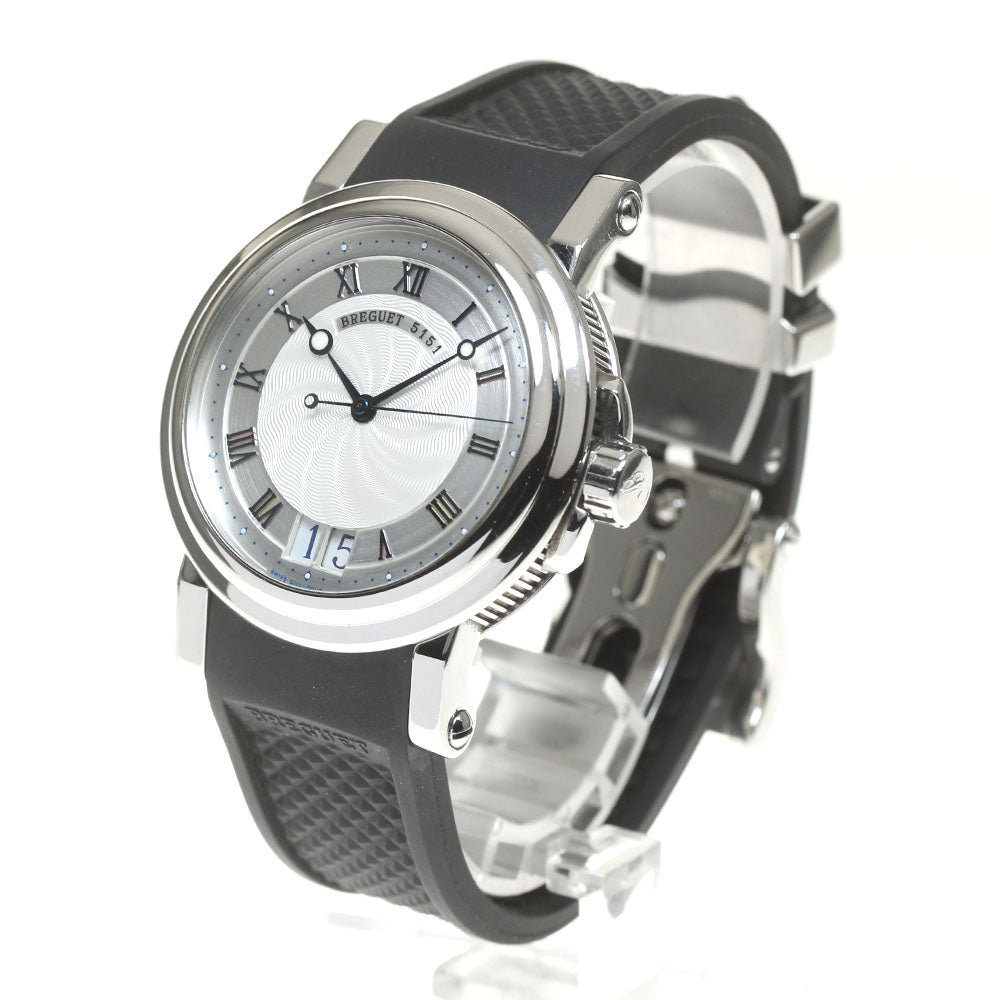 Breguet Marine II 5817ST/12/SV0 Large date Silver Dial AT Men's Watch_845622