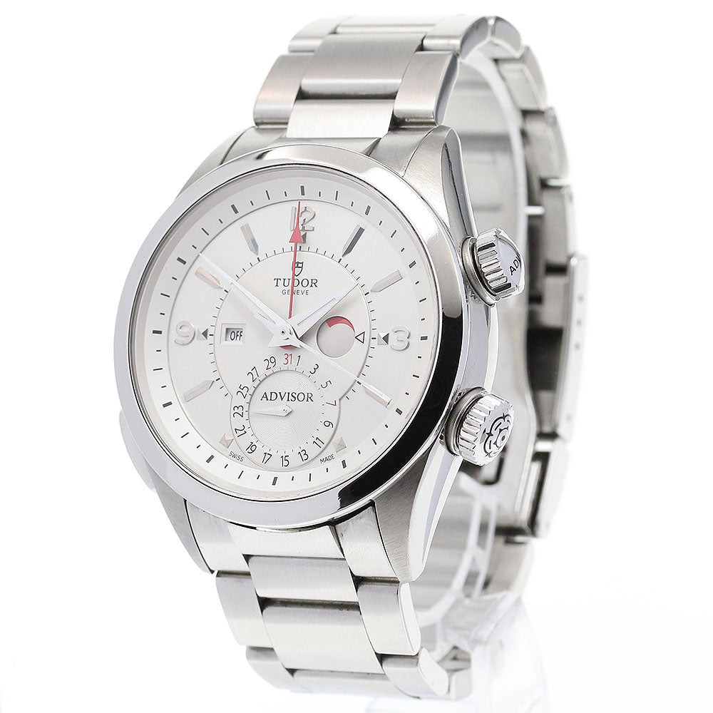 TUDOR Heritage Advisor 79620T Power reserve Silver Dial Automatic Men's_845632
