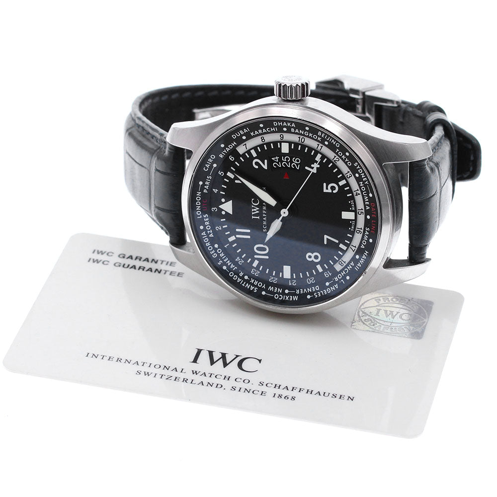 IWC SCHAFFHAUSEN Pilot watch world timer IW326201 Date black Dial Automatic Men's Watch_845648