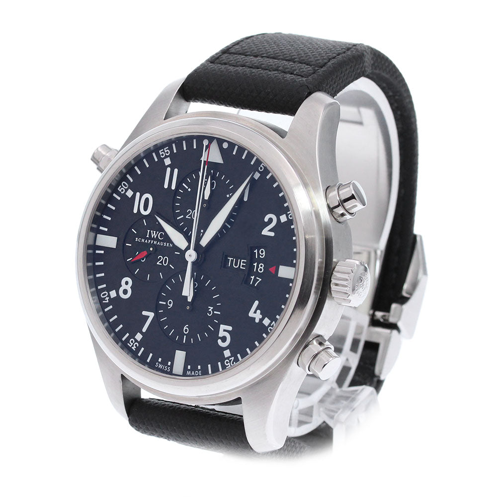 IWC SCHAFFHAUSEN Pilot watch IW377801 Double chronograph Automatic Men's_845649