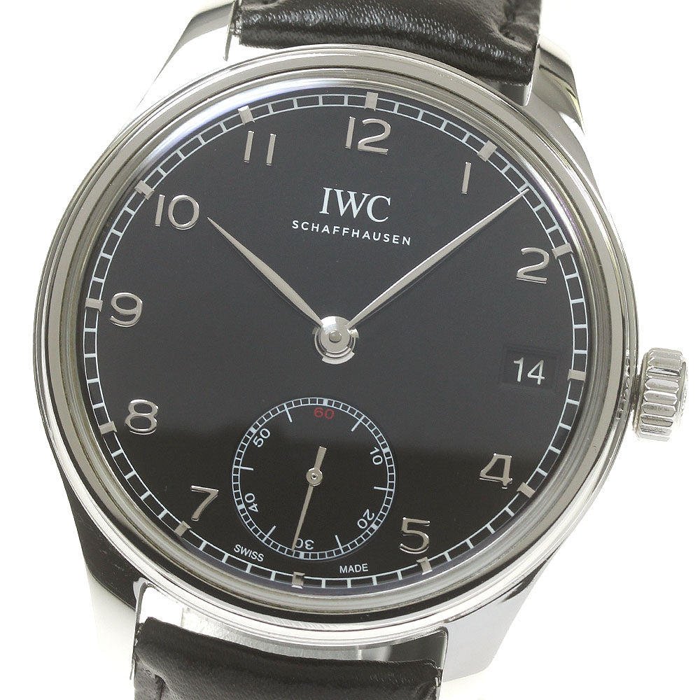 IWC SCHAFFHAUSEN Portugese IW510202 Small Second Hand Winding Men's Watch_845659
