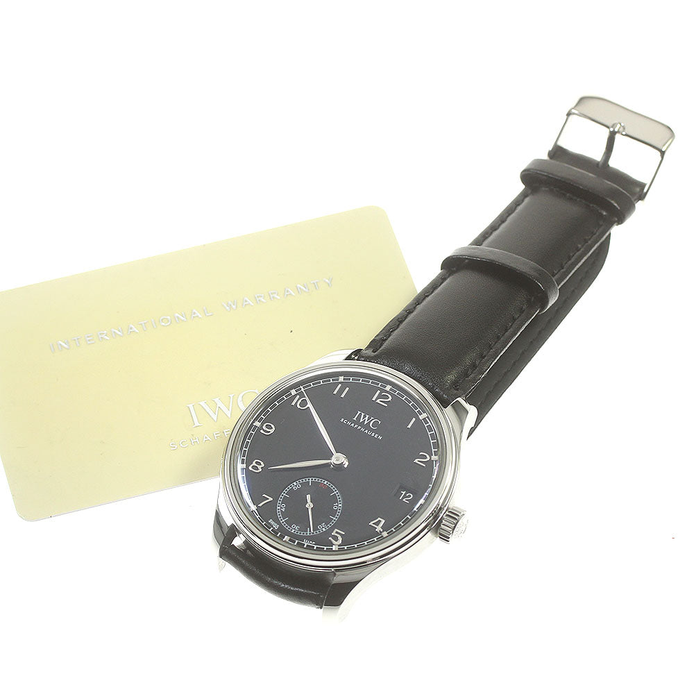 IWC SCHAFFHAUSEN Portugese IW510202 Small Second Hand Winding Men's Watch_845659