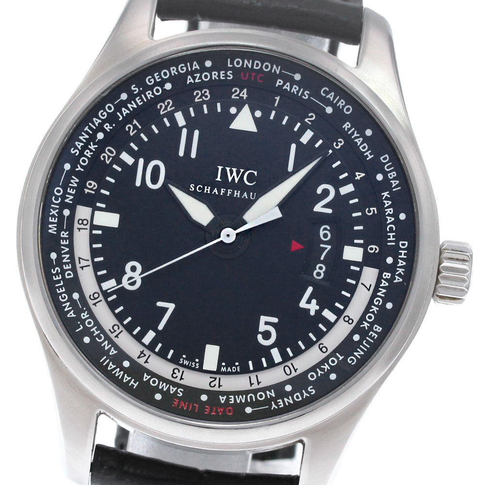 IWC SCHAFFHAUSEN Pilot watch world timer IW326201 Date Automatic Men's_845673
