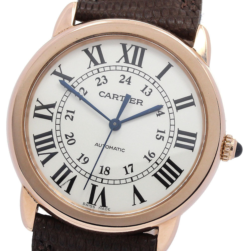 CARTIER Ronde Solo de Cartier XL W2RN0008 Date Silver Dial Automatic Men's Watch_845679
