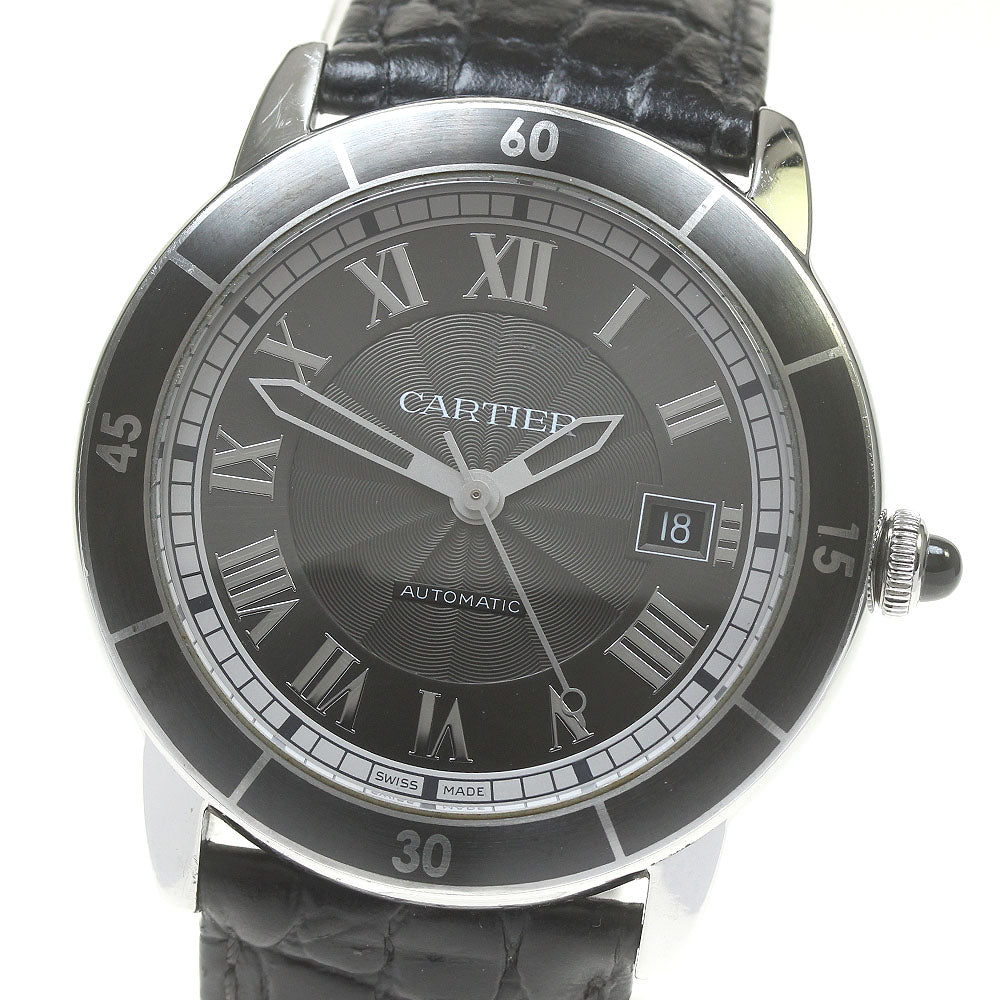 CARTIER Ronde Croisier de Cartier WSRN0003 Date gray Dial Automatic Men's_845684