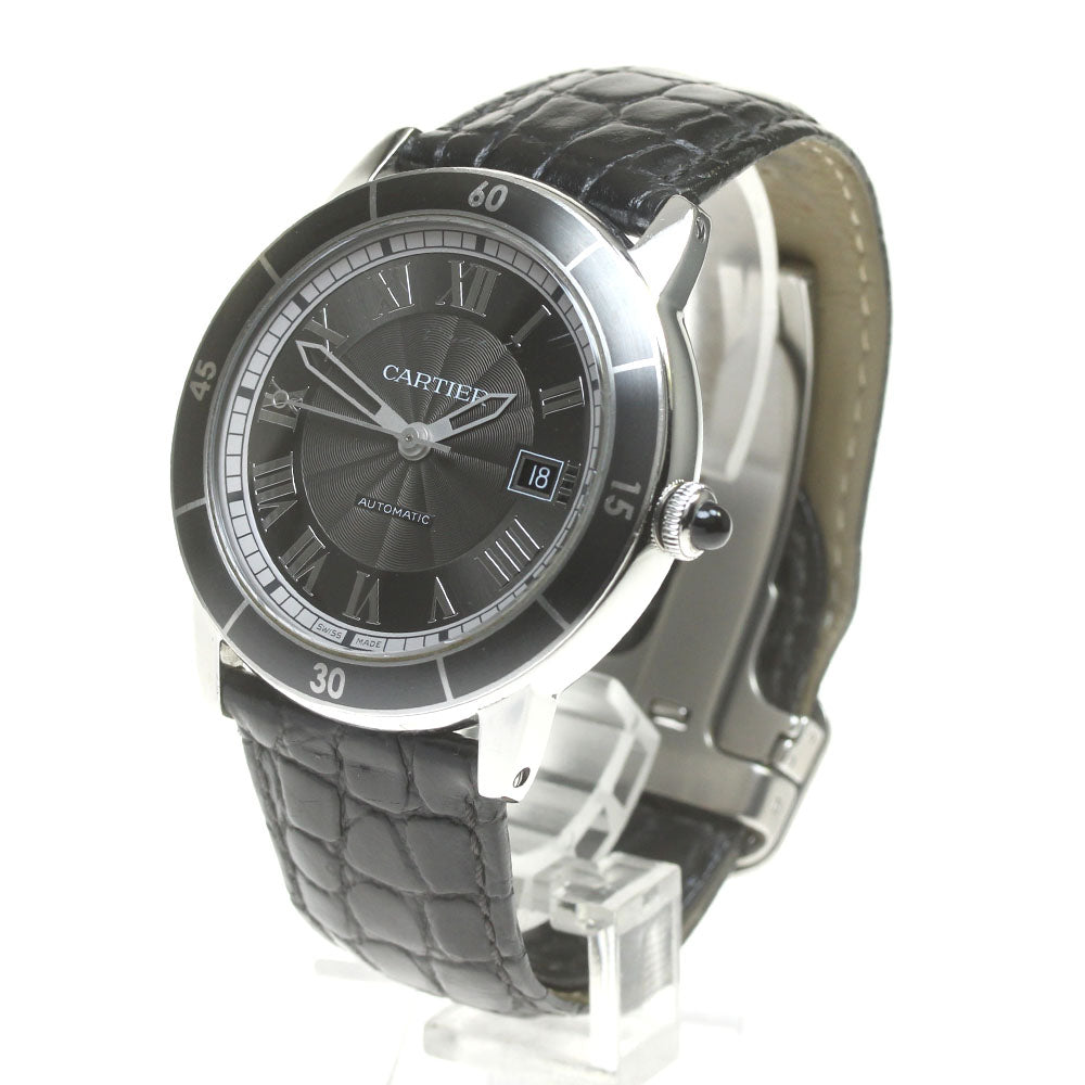 CARTIER Ronde Croisier de Cartier WSRN0003 Date gray Dial Automatic Men's_845684