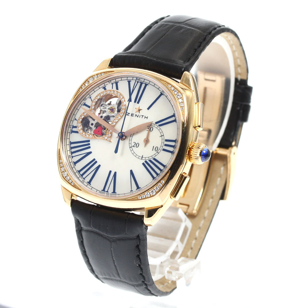 ZENITH Heritage Star Open 22.1925.4062 K18PG Chronograph Shell Dial White shell Dial Hand Winding Men's Watch_845703