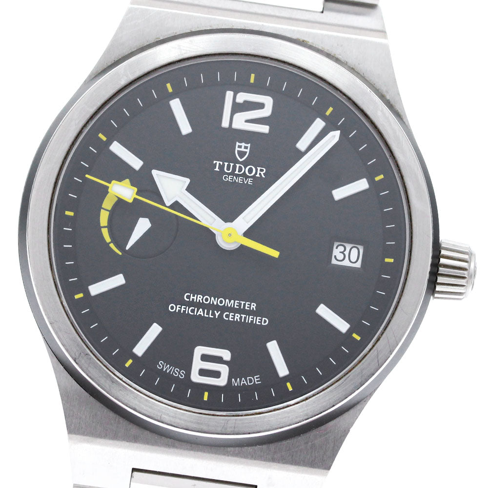 TUDOR North Flag 91210 Power reserve date black Dial Automatic Men's_845708