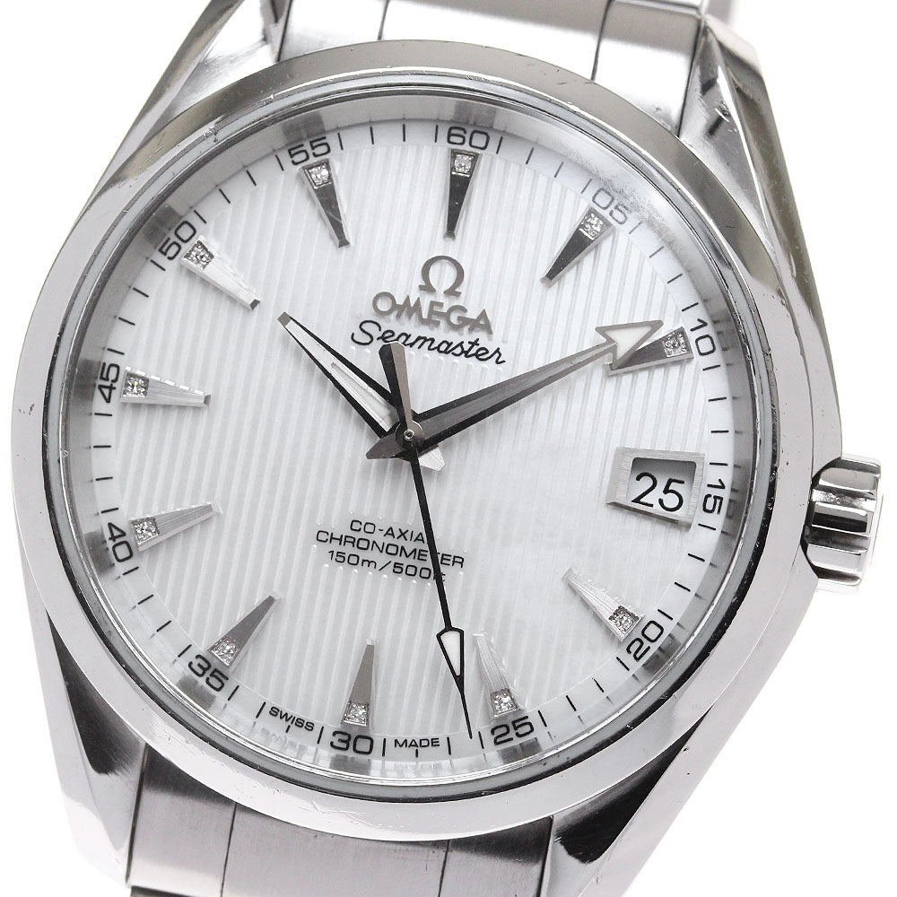 OMEGA Seamaster Aqua Terra Coaxial 231.10.39.21.55.001 Date 11P diamond White shell Dial Automatic Men's Watch_845735