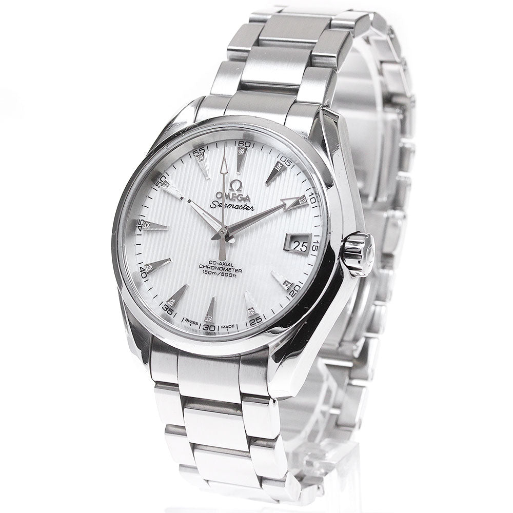 OMEGA Seamaster Aqua Terra Coaxial 231.10.39.21.55.001 Date 11P diamond White shell Dial Automatic Men's Watch_845735