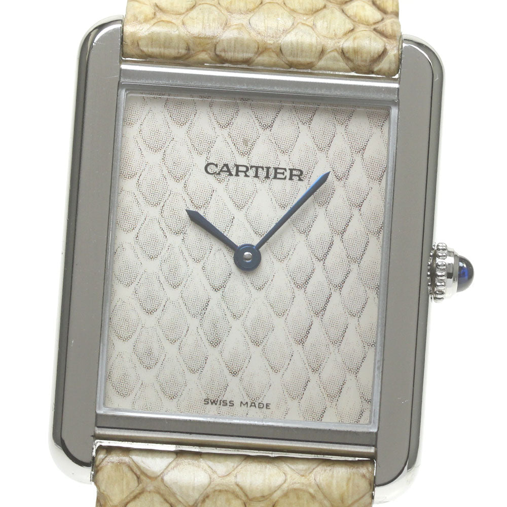 CARTIER Tank Solo LM Snake Pattern W5200021 beige Dial Quartz Men's Watch_845738