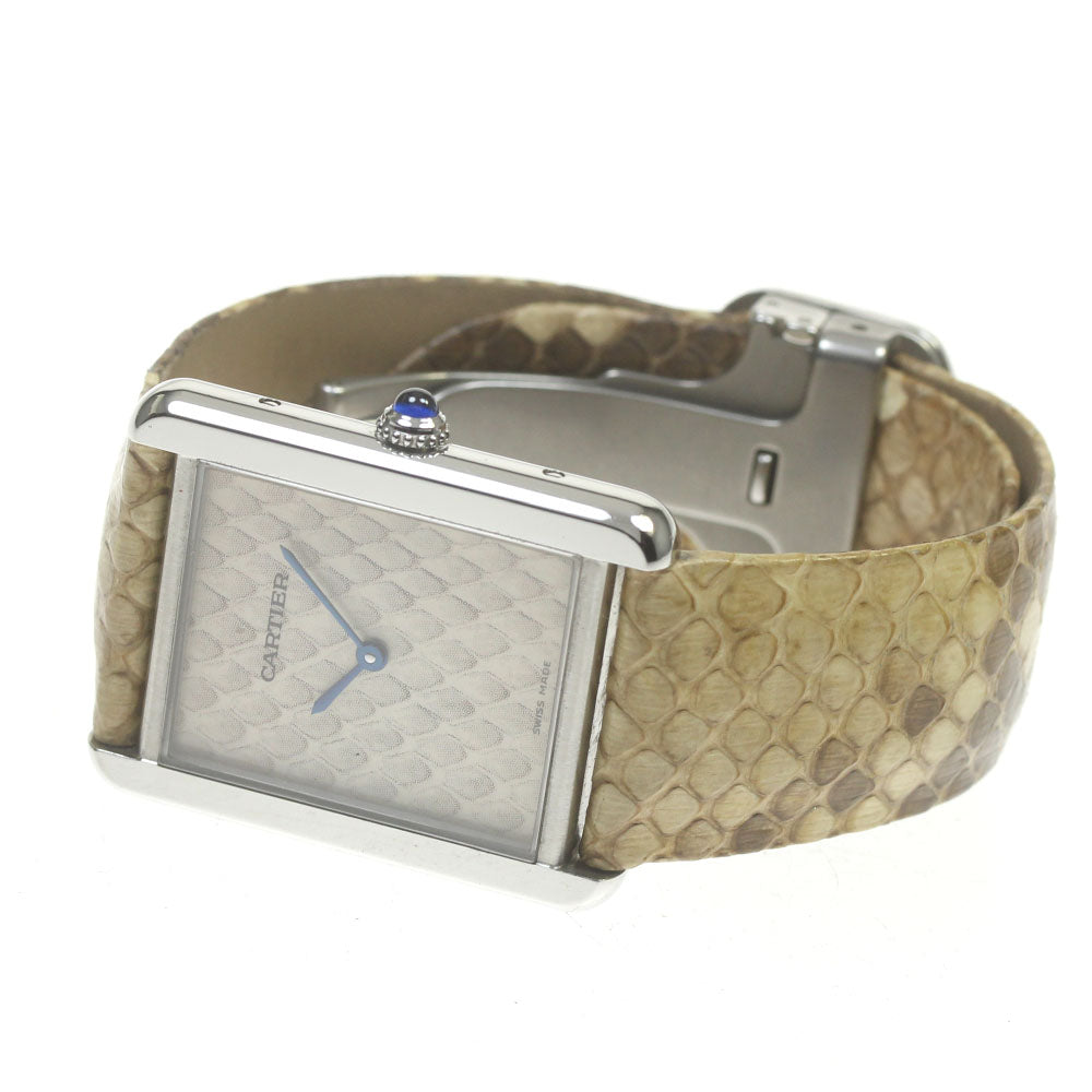 CARTIER Tank Solo LM Snake Pattern W5200021 beige Dial Quartz Men's Watch_845738