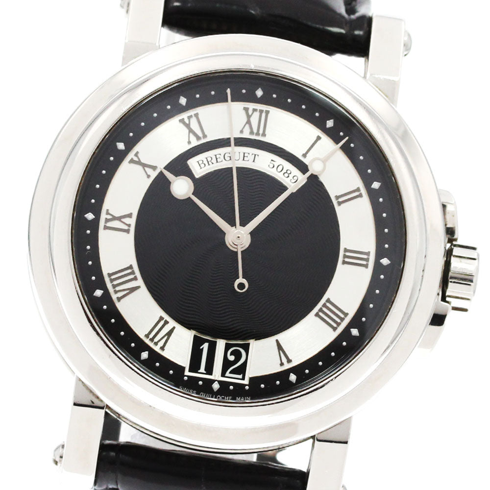 Breguet Marine 2 5817 Large date Black / Silver Dial Automatic Men's Watch_845743