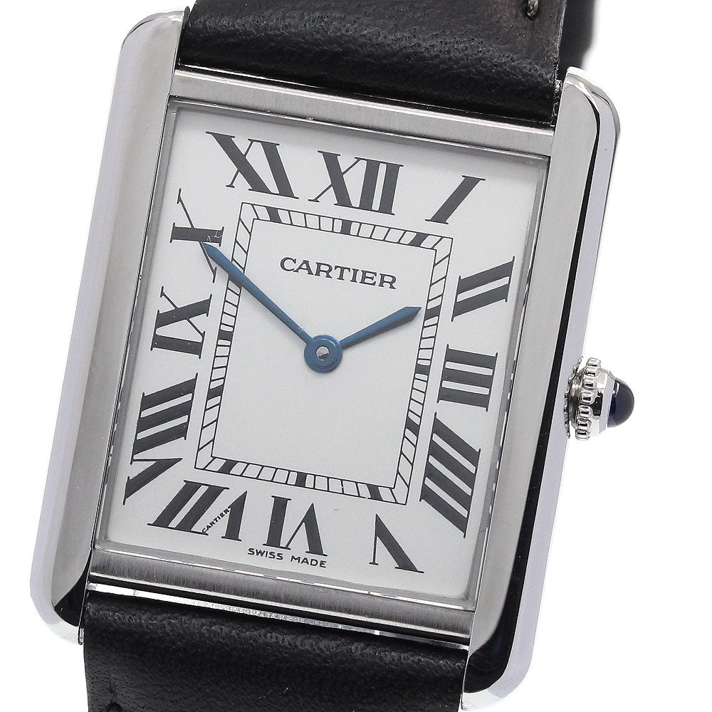 CARTIER Tank solo LM W1018355 Silver Dial Quartz Men's Watch_845744