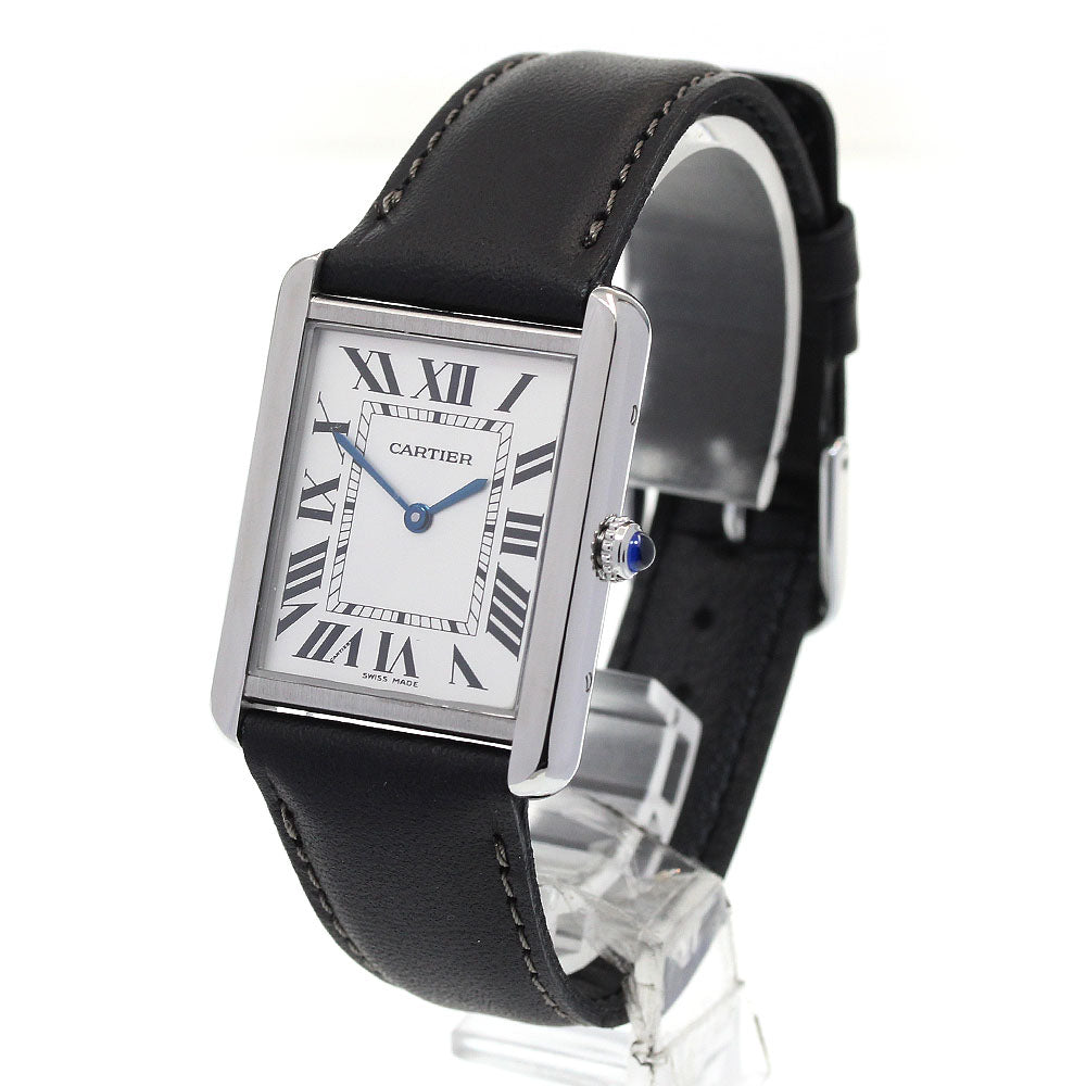 CARTIER Tank solo LM W1018355 Silver Dial Quartz Men's Watch_845744