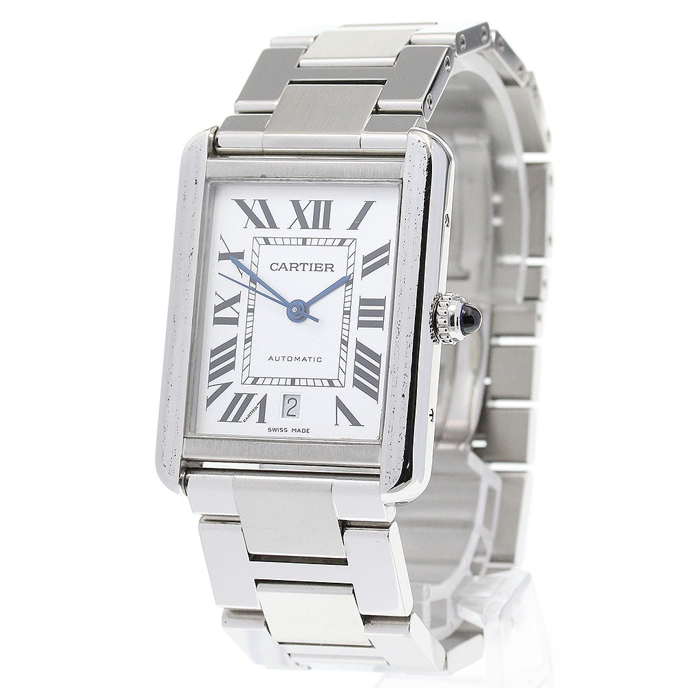 CARTIER Tank solo XL W5200028 Date Silver Dial Automatic Men's Watch_845761