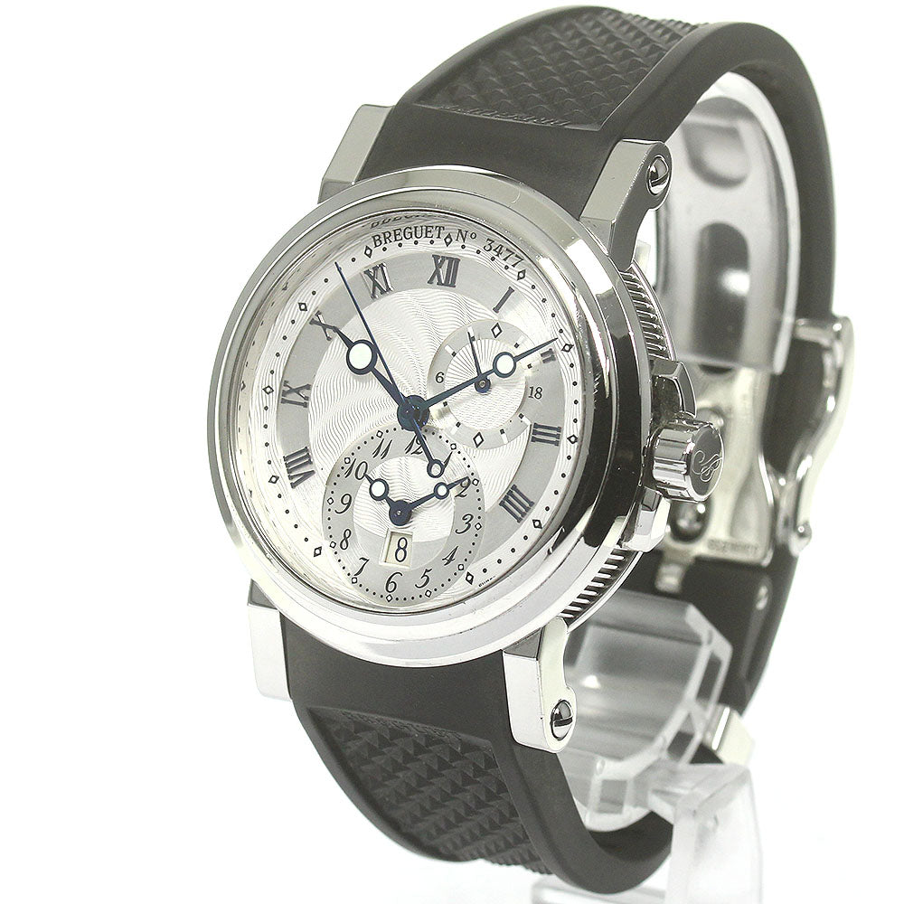 Breguet Marine 5857 GMT date Silver Dial Automatic Men's Watch_845793