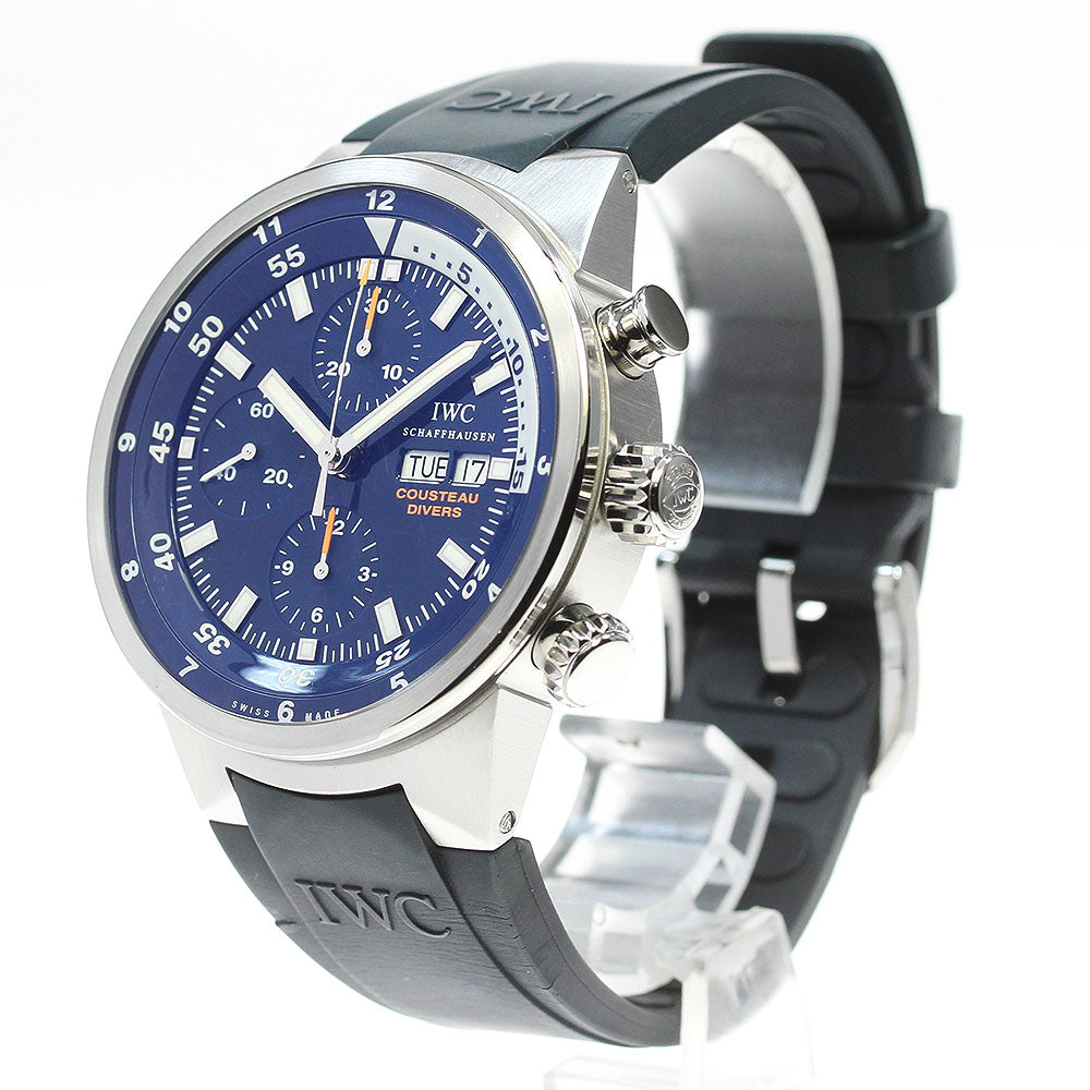IWC SCHAFFHAUSEN Aquatimer cust diver IW378201 Day-Date Chronograph Navy Dial Automatic Men's Watch_845796