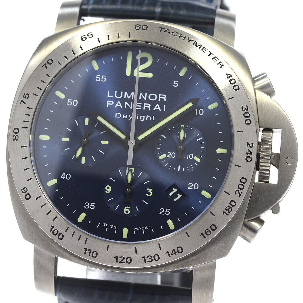 PANERAI Luminor Daylight PAM00326 Chronograph Navy Dial Automatic Men's Watch_845808