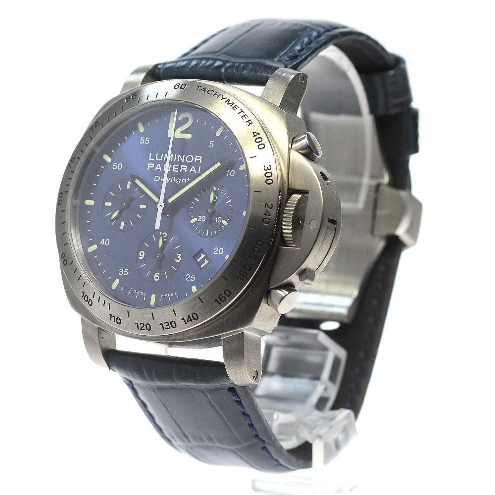 PANERAI Luminor Daylight PAM00326 Chronograph Navy Dial Automatic Men's Watch_845808