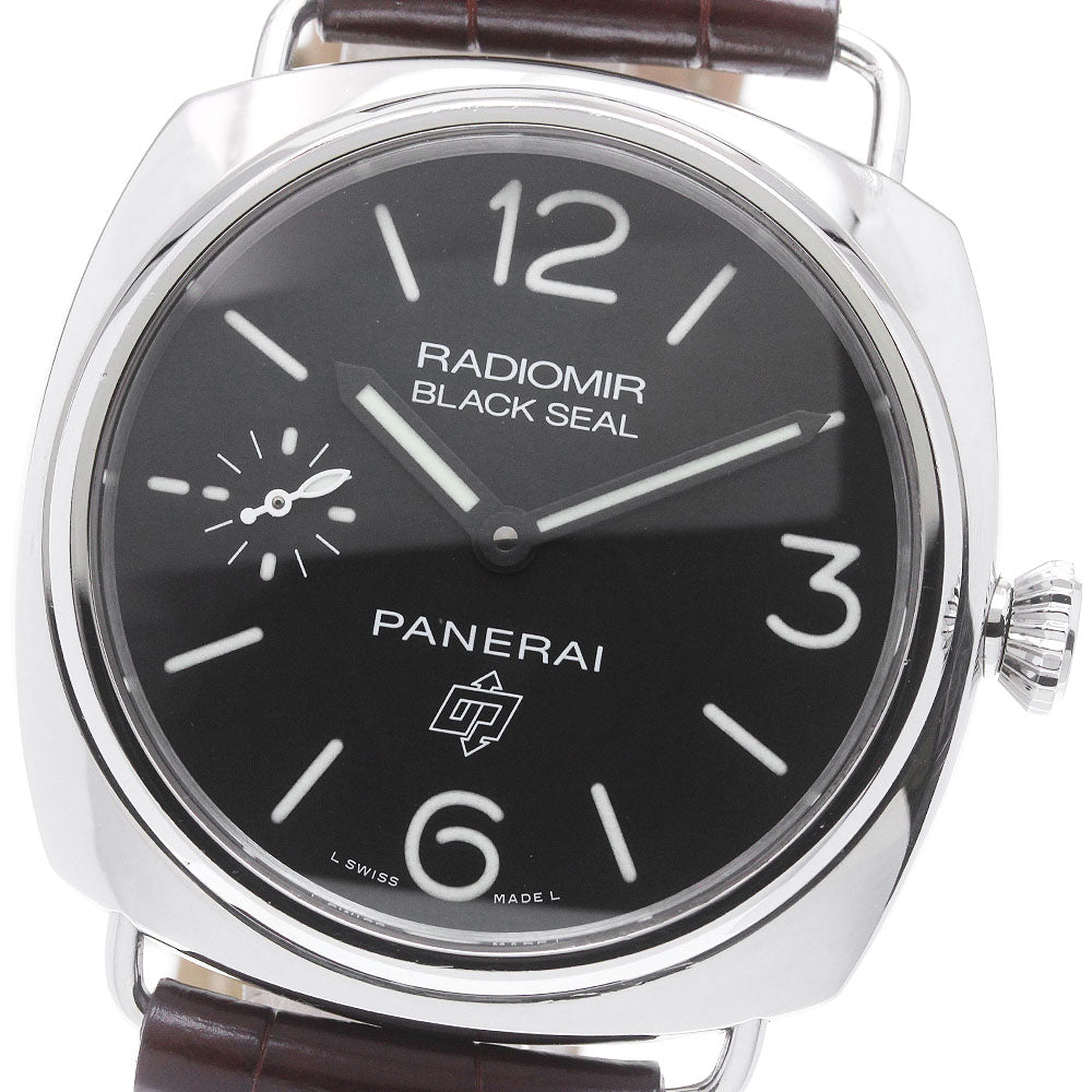 PANERAI Radiomir Black Seal Logo PAM00380 Small seconds black Dial Hand Winding Men's Watch_845837