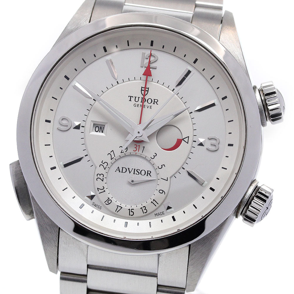 TUDOR Heritage Advisor 79620T Power reserve Silver Dial Automatic Men's_845844