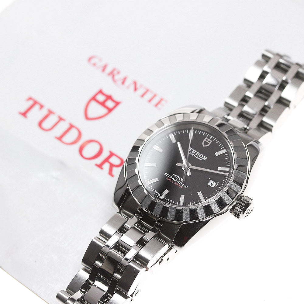 TUDOR Classic Date 22010 Black Dial Automatic Ladies Watch_845857