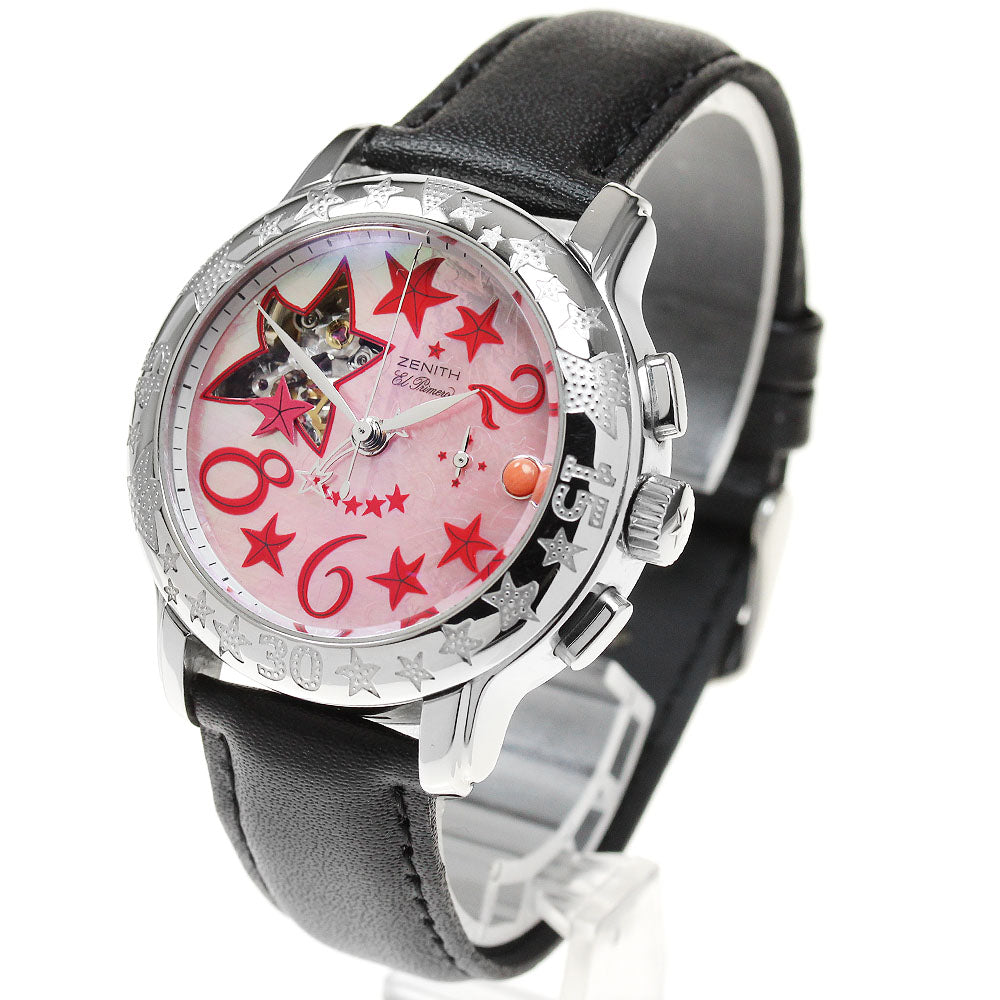 ZENITH Star sea open 03.1233.4021 El Primero Chronograph Pink shell Dial Automatic Ladies Watch_845881