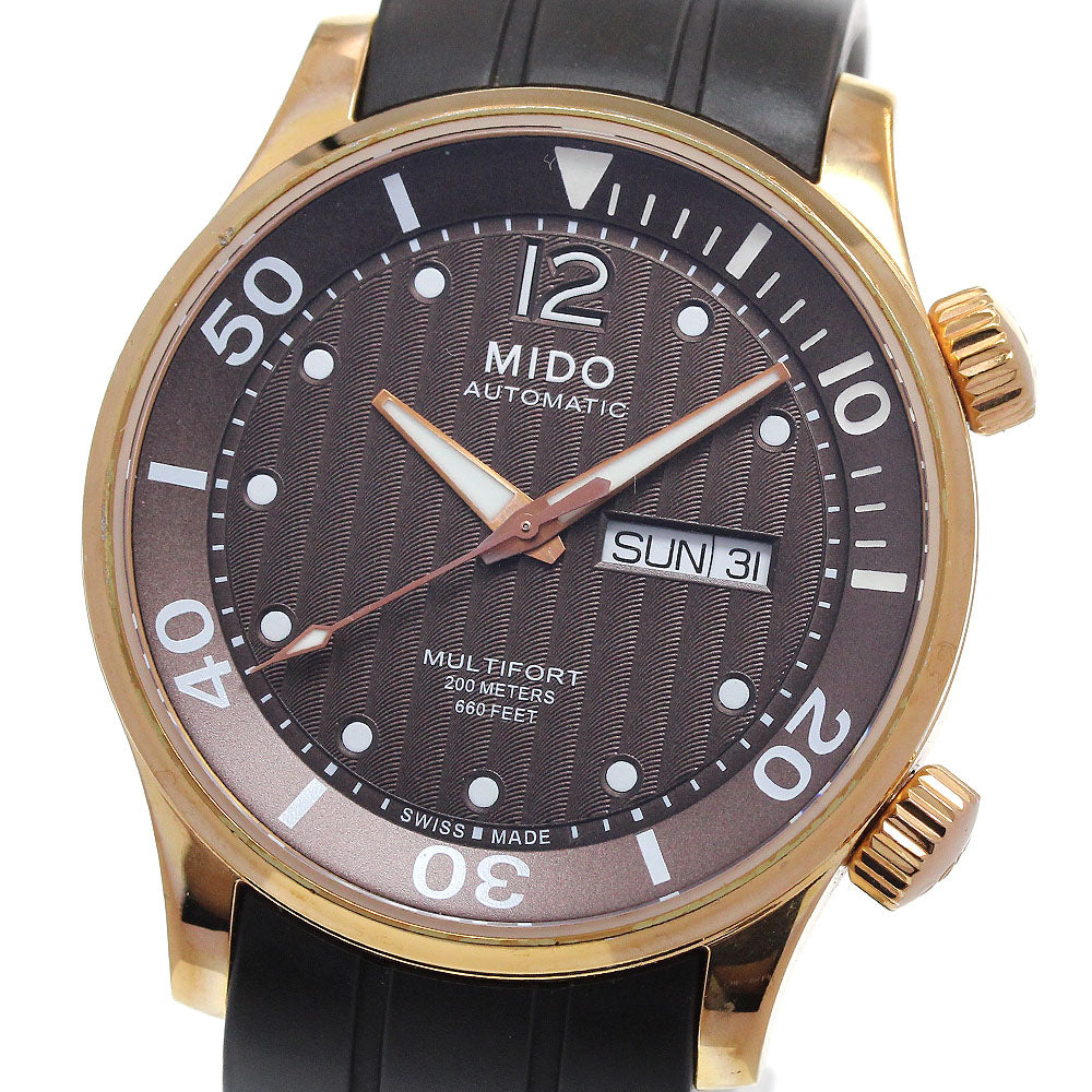 MIDO Multifort M005930A Day date Brown Dial Automatic Men's Watch_845900