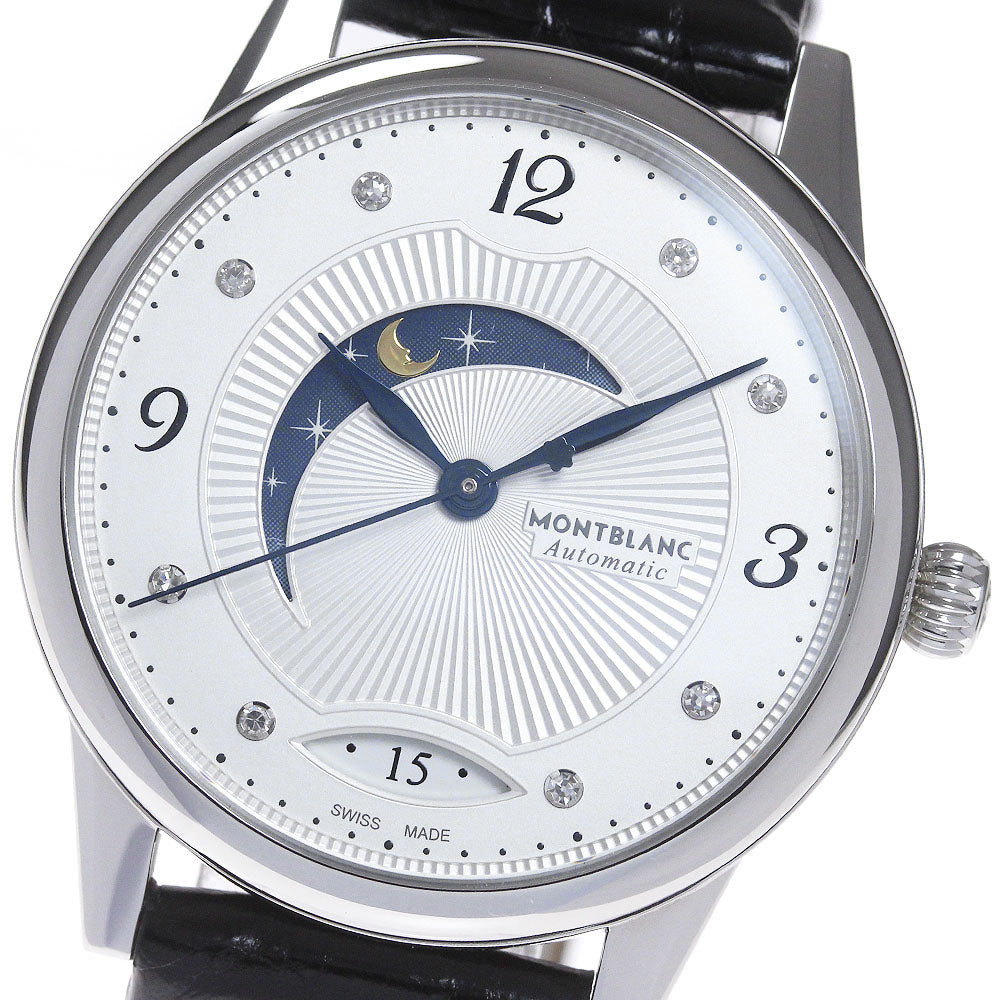MONTBLANC Boheme 112512 8P Diamond Day & Night Silver Dial Automatic Ladies Watch_845906