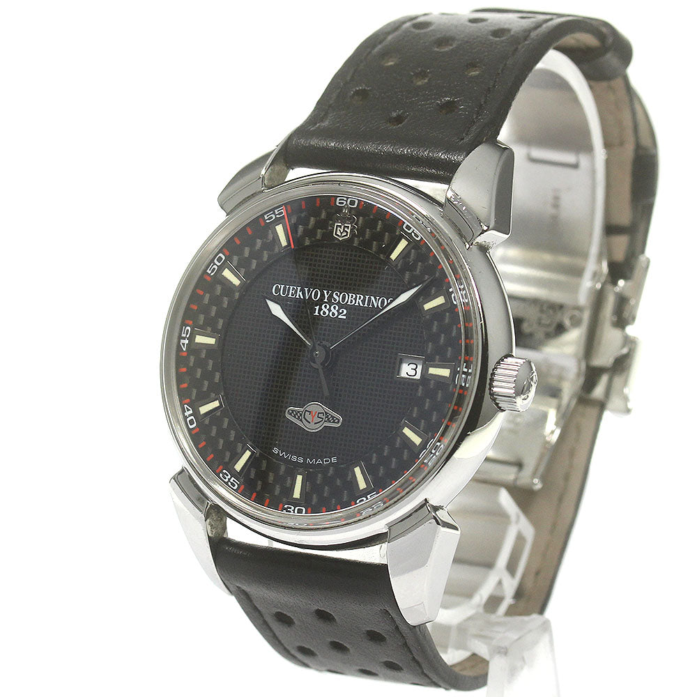 CUERVO Y SOBRINOS Histriador Racing 3195RC Date Automatic Men's Watch_845913