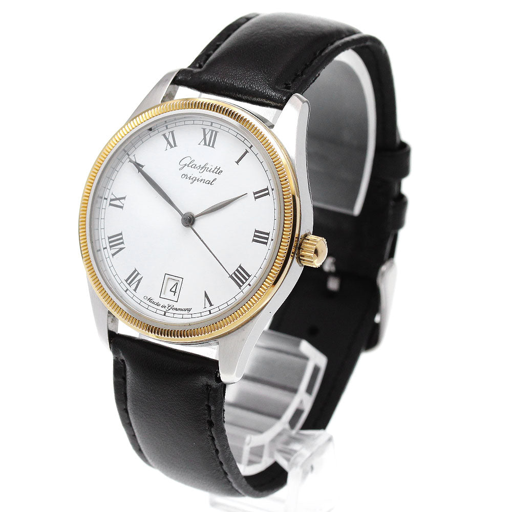 GLASHUTTE ORIGINAL Seneta YG bezel date white Dial Hand Winding Men's_845914