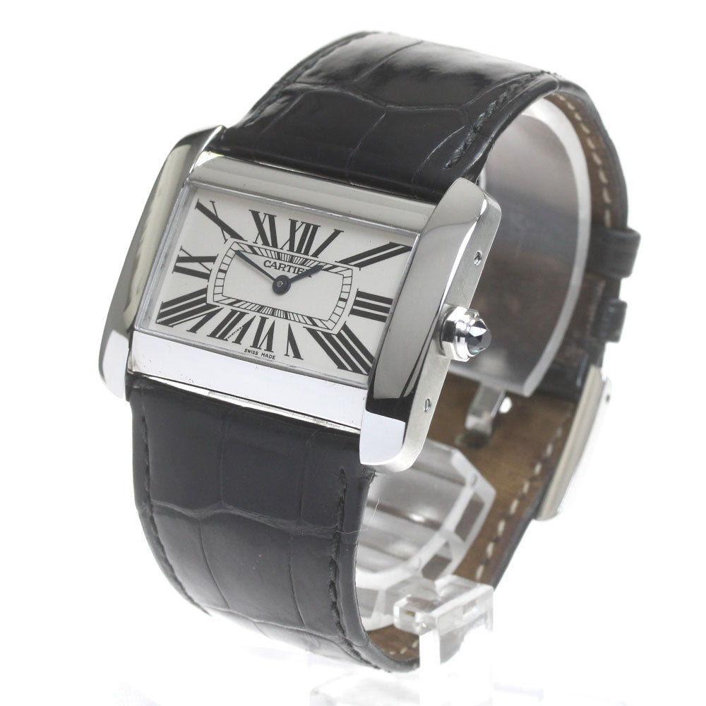 CARTIER Tank Divan LM W6300655 beige Dial Quartz Men's Watch_845920