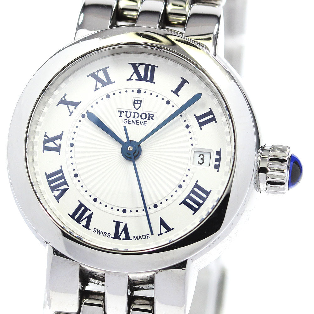 TUDOR Clair de Rose 35200 Date Silver Dial Automatic Ladies Watch_845923