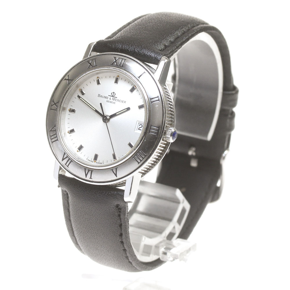 Baume & Mercier MV045104 Date Silver Dial Quartz Ladies Watch_845937