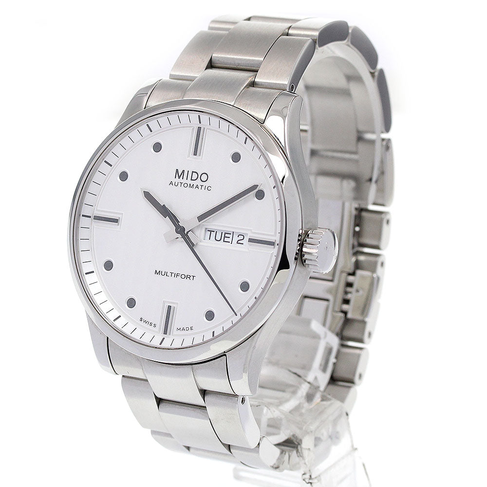 MIDO Multifort M005.430.11.031.80 Day date white Dial Automatic Men's_845952