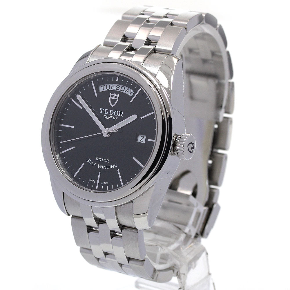 TUDOR Glamor Day Date 56000 Day date Black Dial Automatic Men's Watch_845954